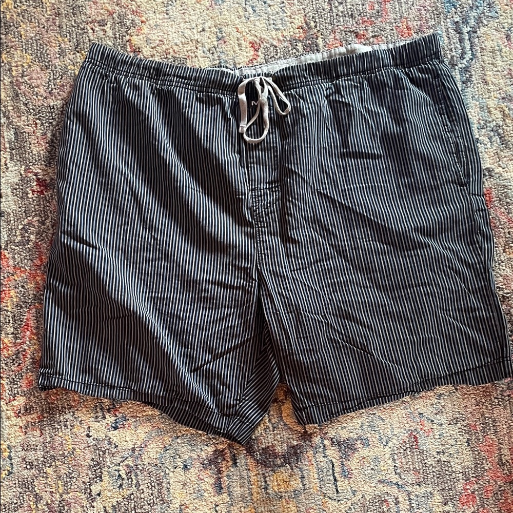 Michael Kors Black and Blue Striped Boxer Briefs